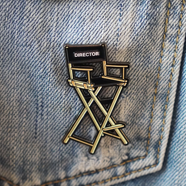 Director's Chair Enamel Pin