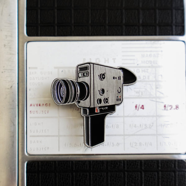 Super 8 Camera Enamel Pin